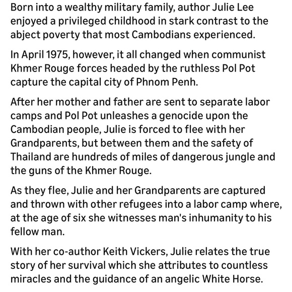 ( #0389) Autograph A Hard Copy “ A Voice from the White Horse Book” by Julie Lee - Picture 3 of 11